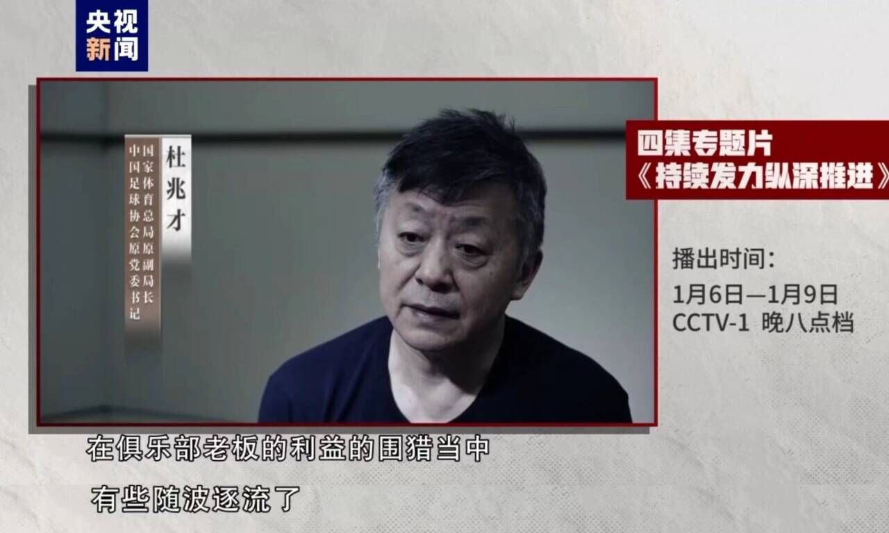 开云app有期徒刑14年！杜兆才：俱乐部老板利益围猎中，有些随波逐流了